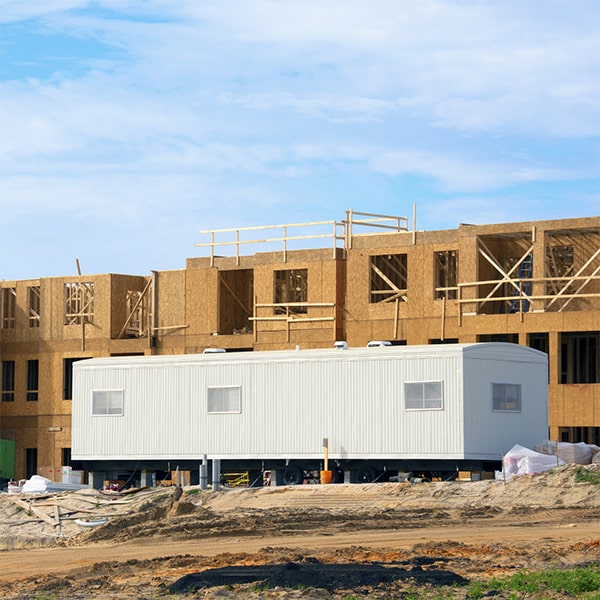 construction site office trailers can be rented for short-term projects to provide temporary office space for construction activities